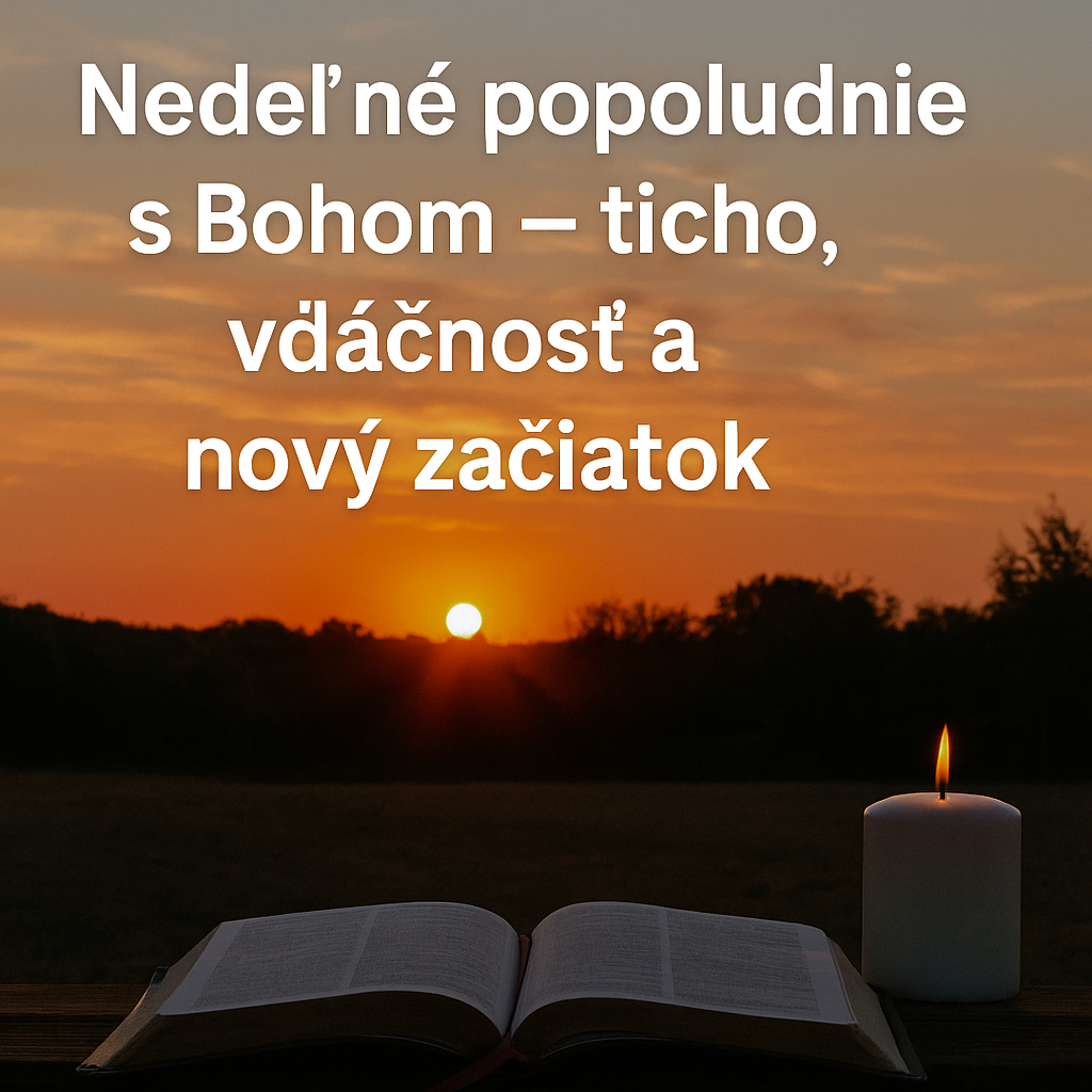 Nedeľné popoludnie s Bohom – ticho, vďačnosť a nový začiatok