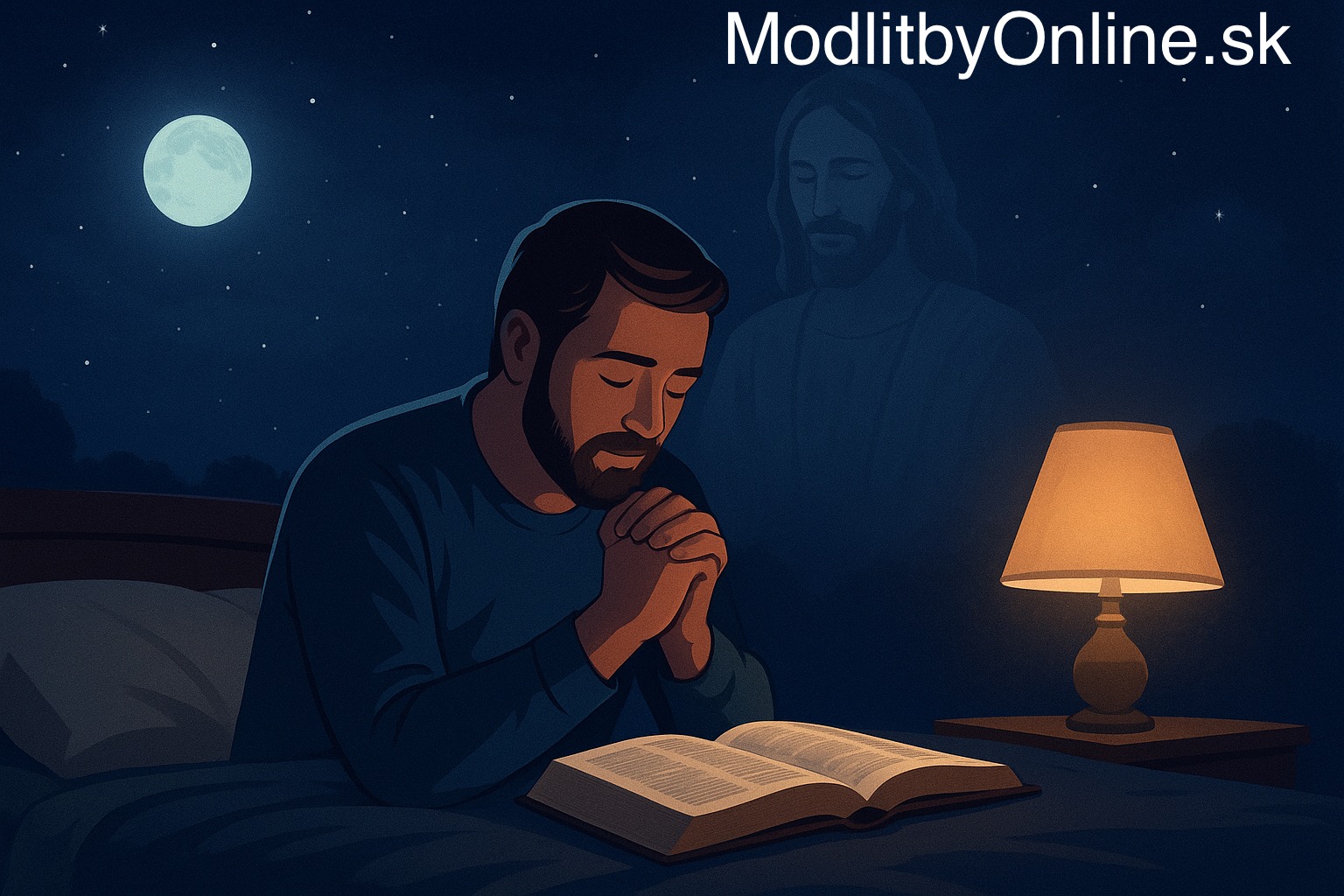 🌙 Nočná modlitba – odovzdaj deň do Božích rúk
