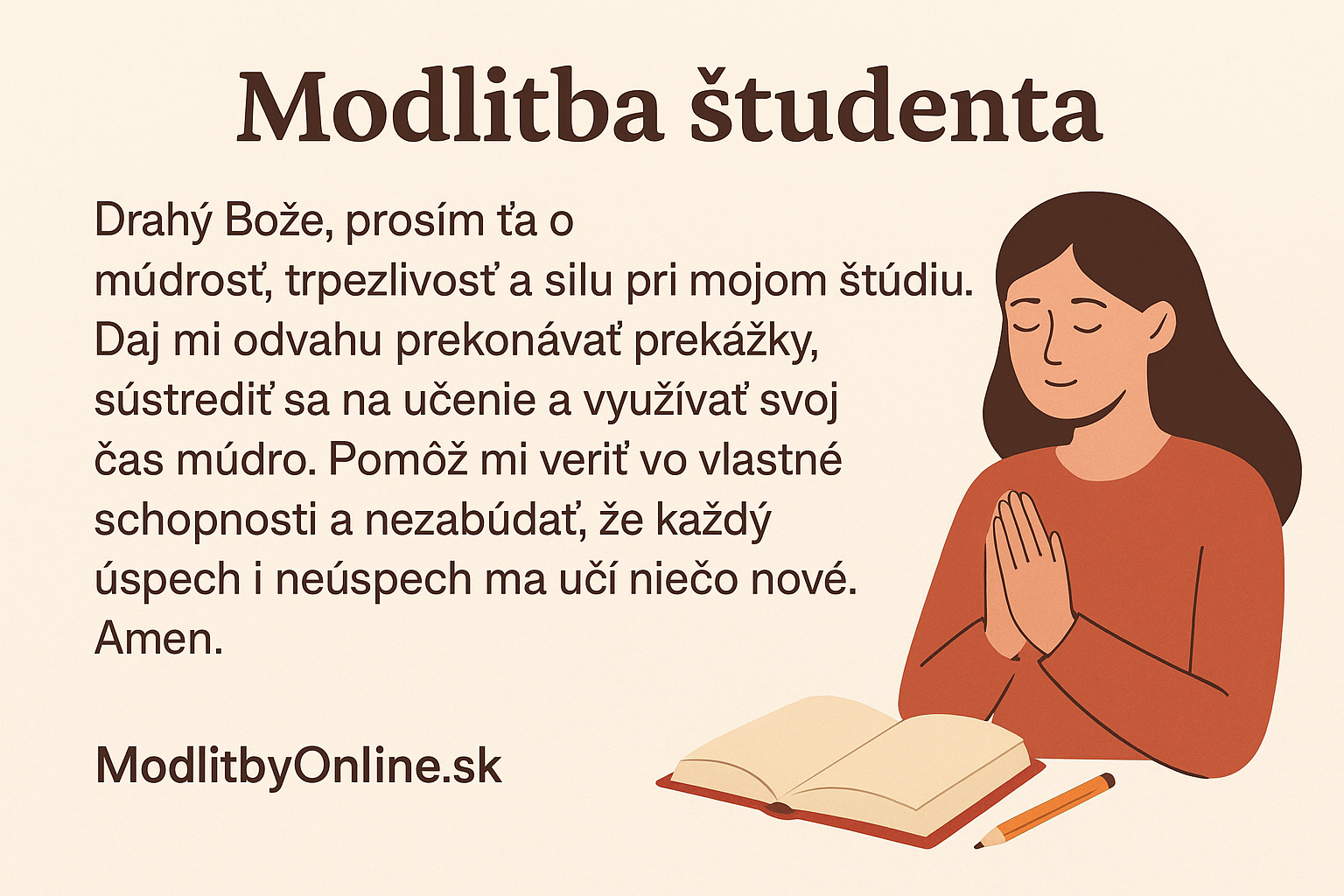 Modlitba študenta 🙏📚