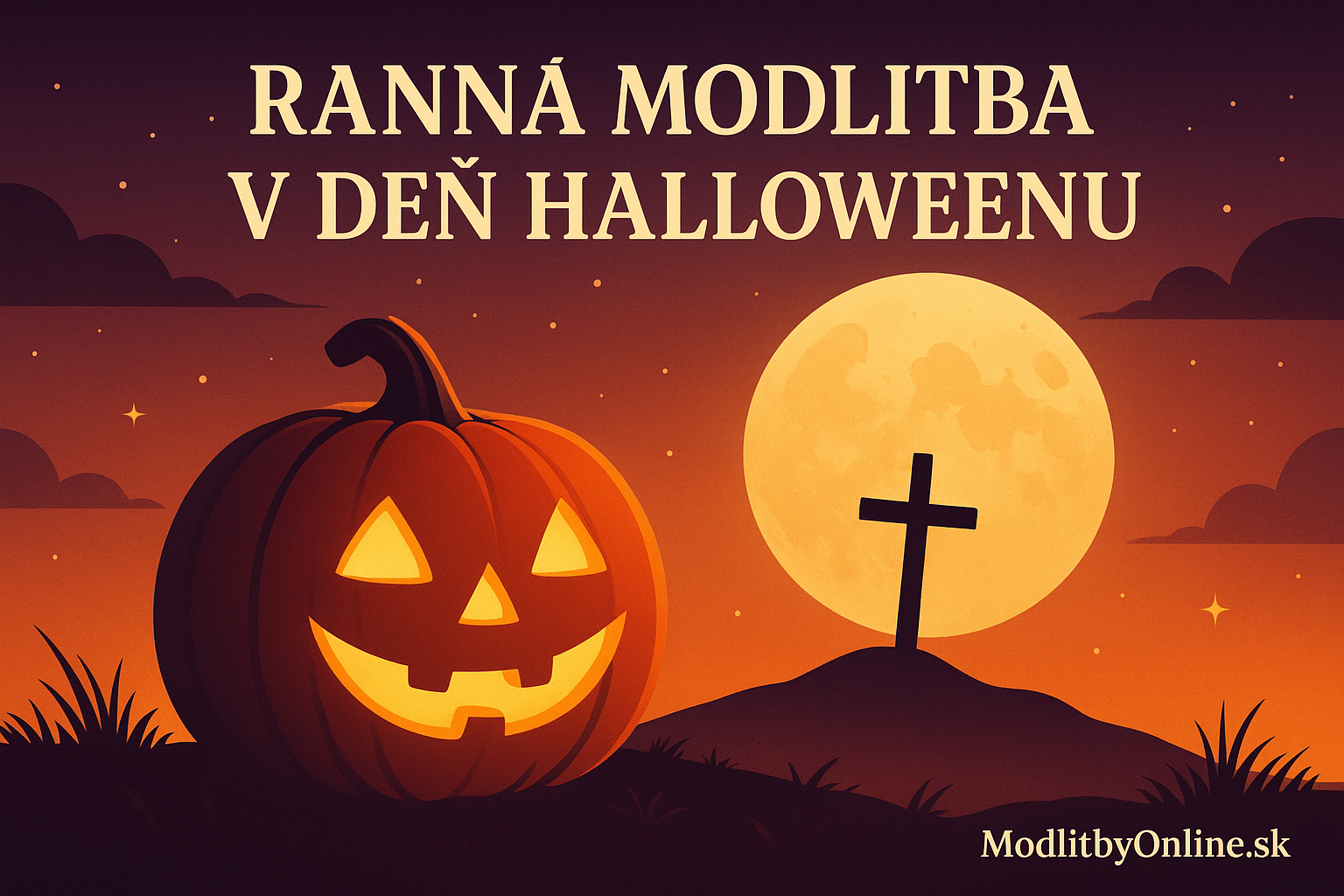🎃 Ranná modlitba v deň Halloweenu – nech svetlo víťazí nad tmou ✝️