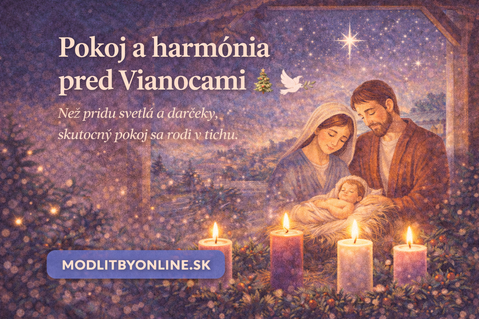 Pokoj a harmónia pred Vianocami 🎄🕊️