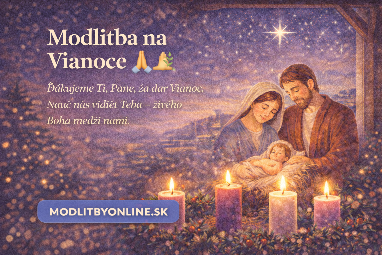 Modlitba na Vianoce 🎄🙏
