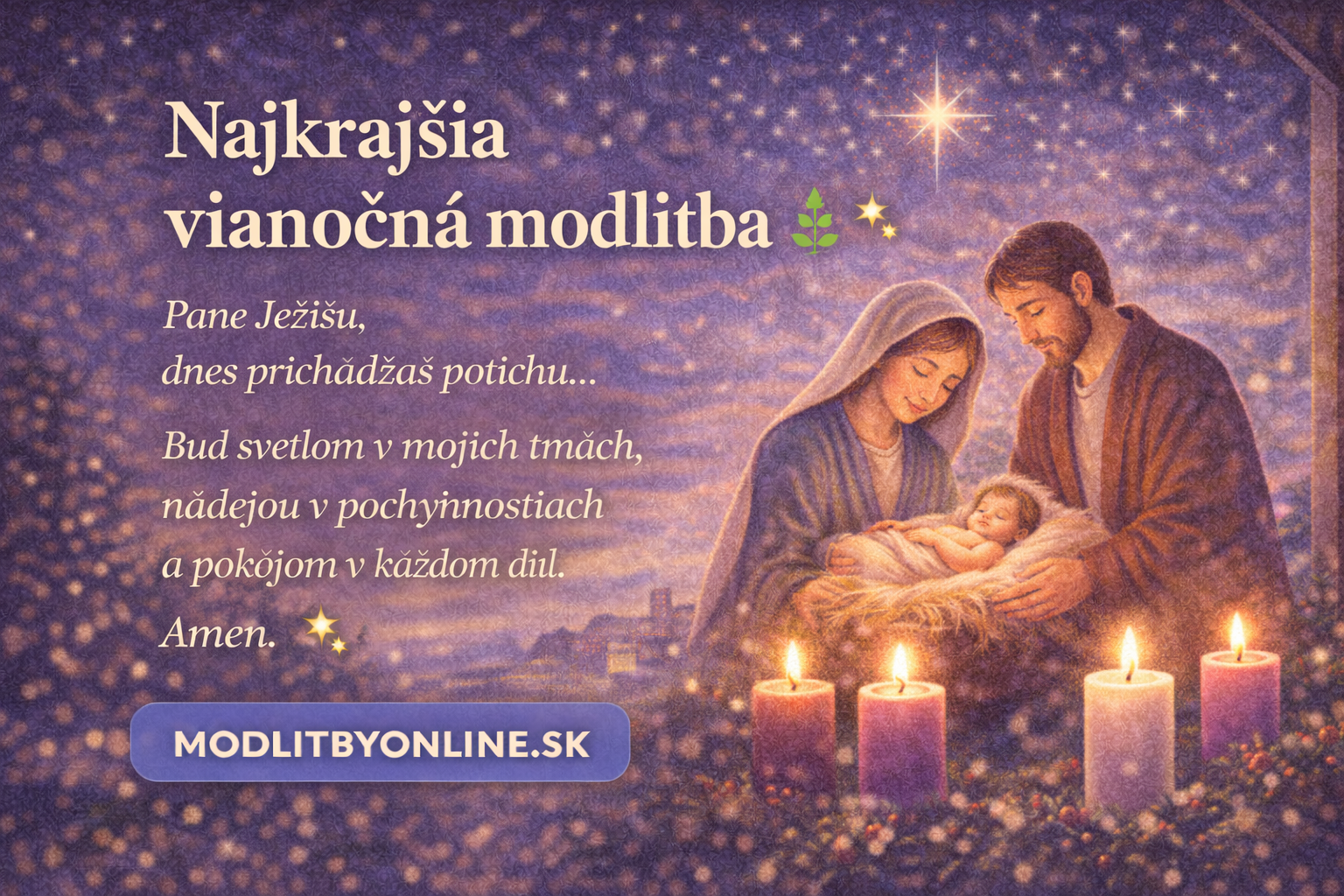 Najkrajšia vianočná modlitba 🎄✨