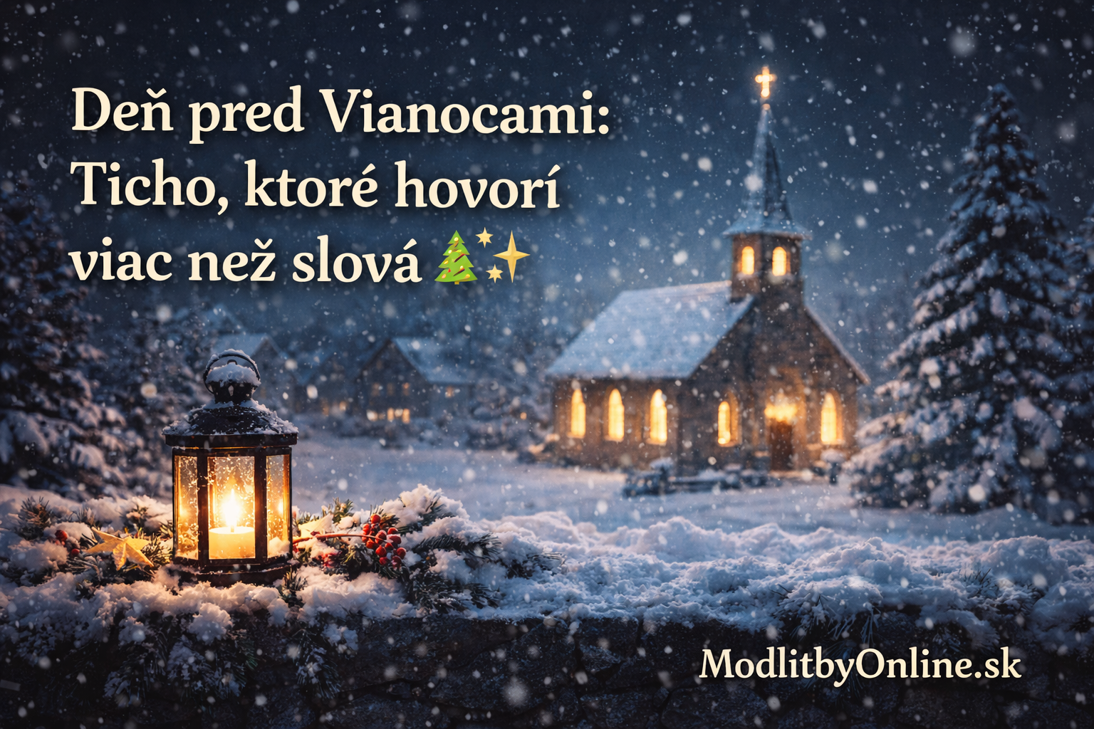 Deň pred Vianocami: Ticho, ktoré hovorí viac než slová 🎄✨