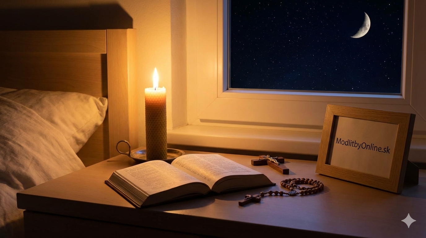 Večerná modlitba: Ako odovzdať deň Bohu a nájsť pokoj, ktorý svet nepozná 🌙🕊️