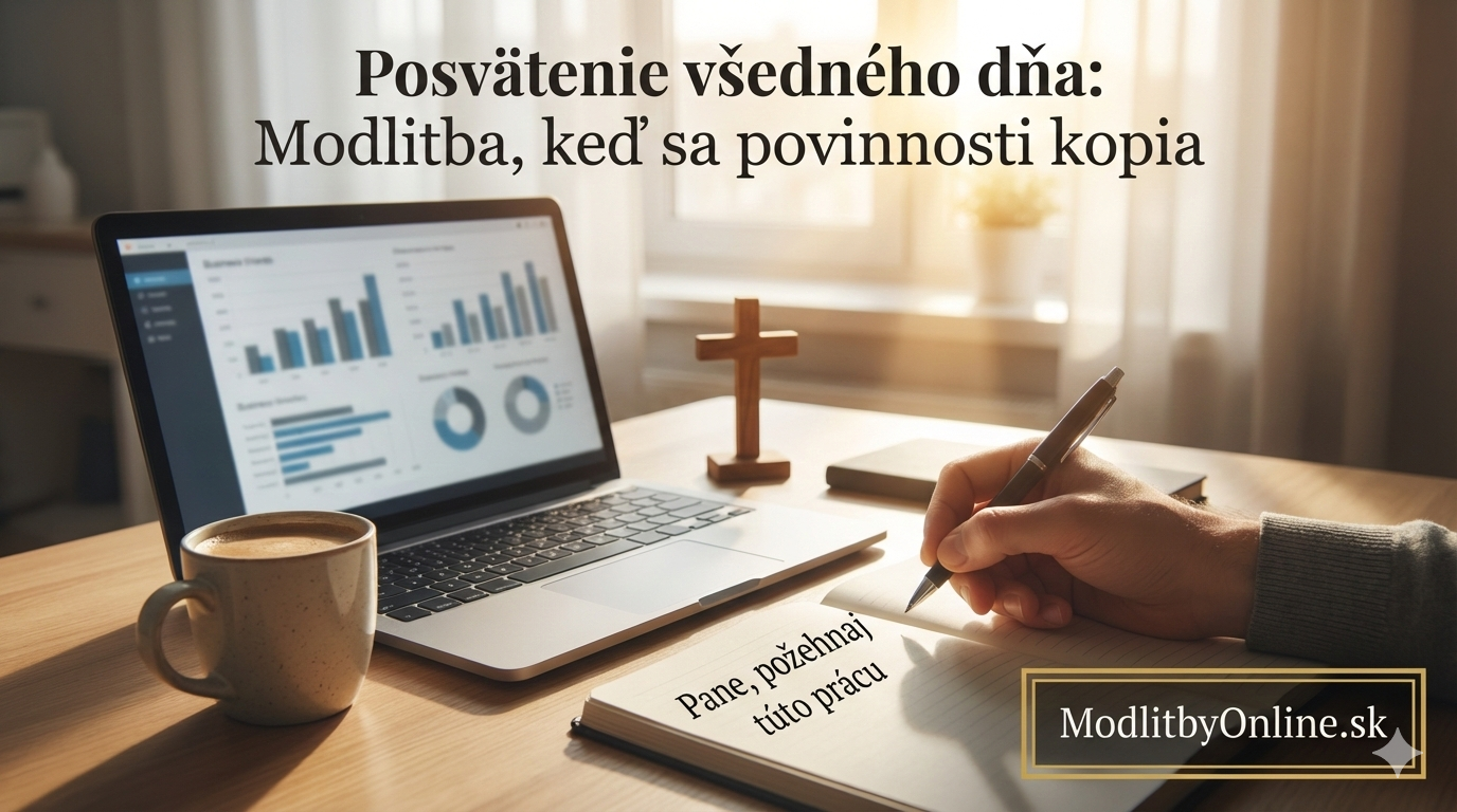 Modlitba, keď sa povinnosti kopia a síl ubúda 💼🙏