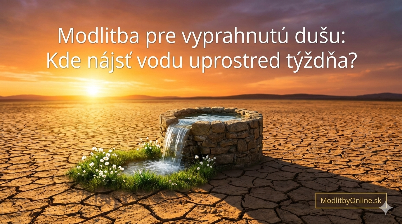 Modlitba pre vyprahnutú dušu: Kde nájsť vodu, keď ti uprostred týždňa dochádza dych? 🌵💧