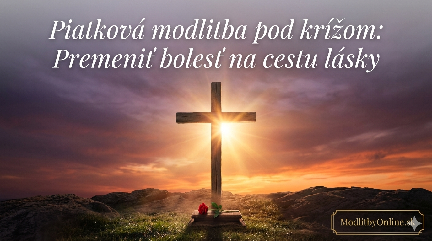 Piatková modlitba pod krížom: Ako premeniť moju dnešnú bolesť na cestu lásky? ✝️❤️