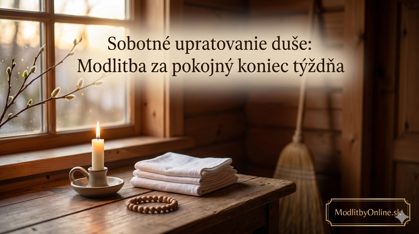 Modlitba za pokojný koniec týždňa a novú nádej 🧹✨