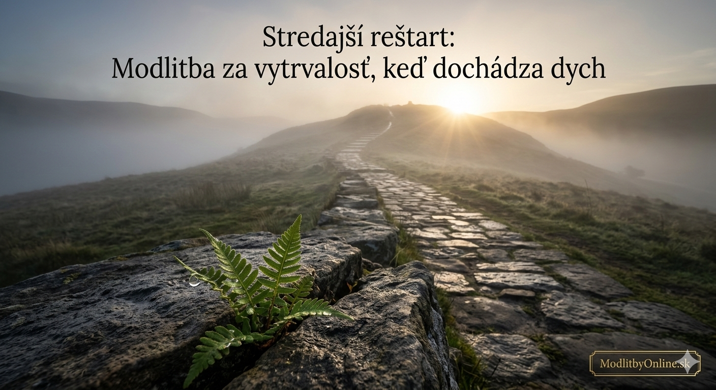 Stredajší reštart: Modlitba za vytrvalosť, keď pôstne predsavzatia začínajú „tlačiť“ 🏃♂️⚓