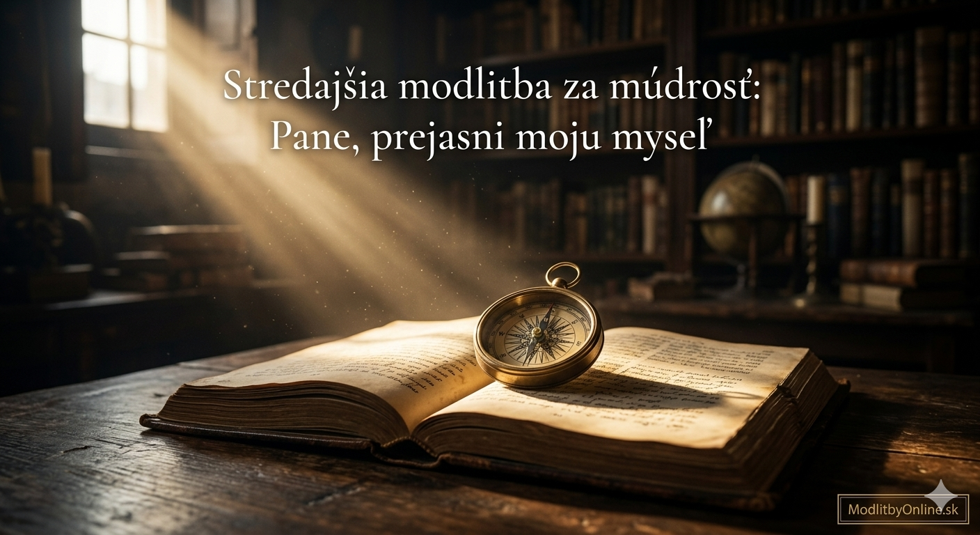 Stredajšia modlitba za dar múdrosti: Keď sa cesta stráca v hmle povinností 🧭✨