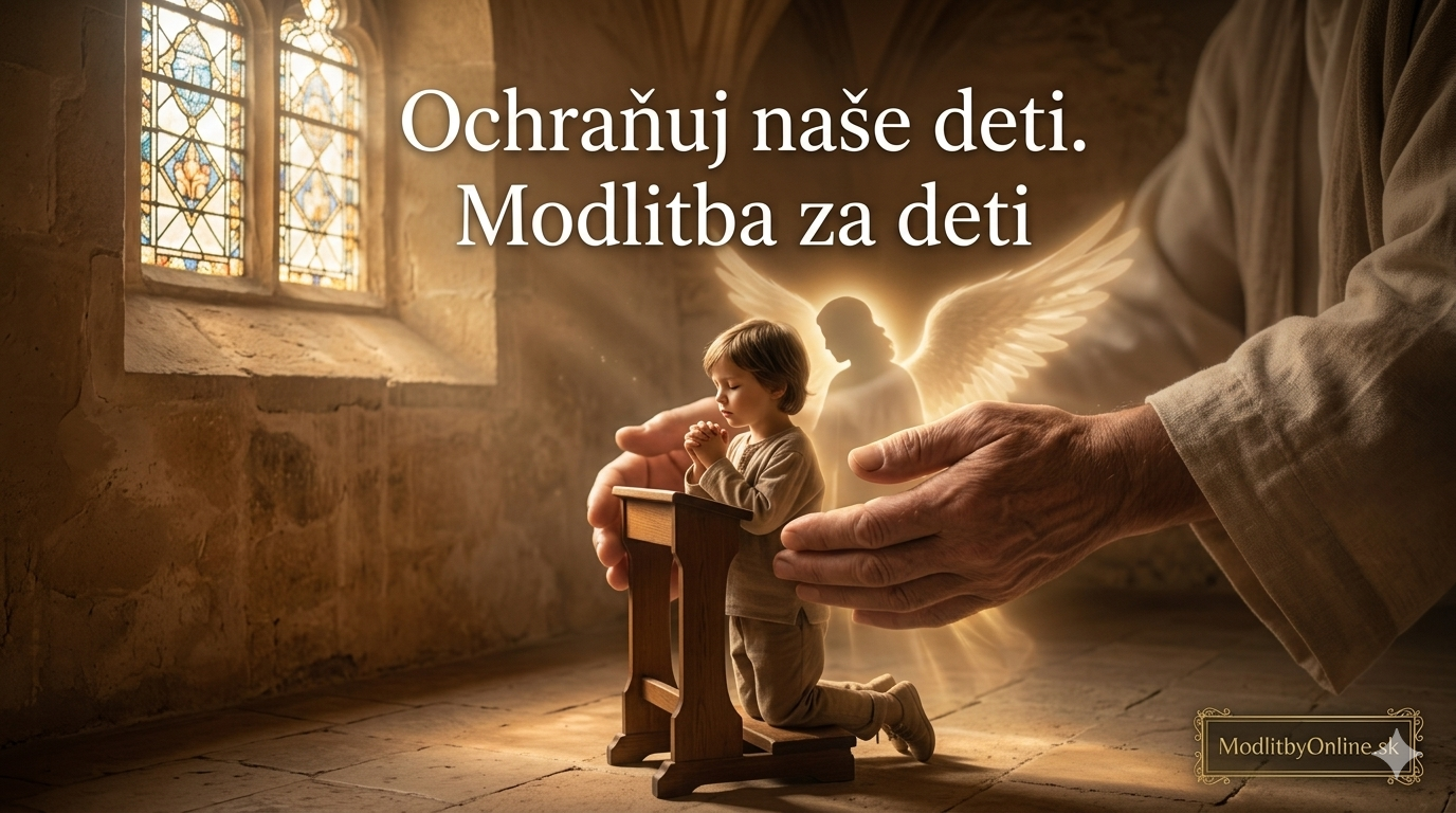 Ochráň ich, Pane: Modlitba za bezpečie, nevinnosť a svetlú budúcnosť našich detí 🧒🛡️