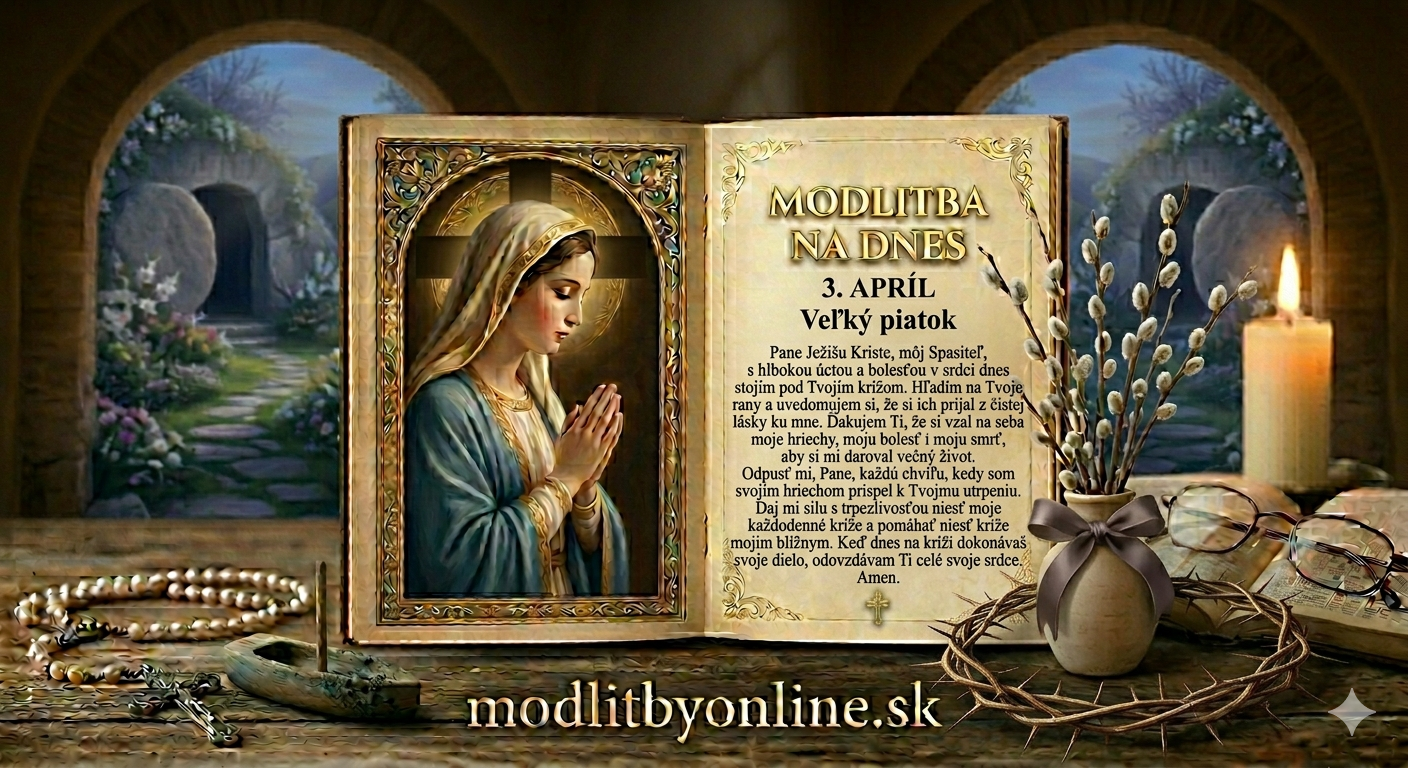 Modlitba na Veľký piatok (3. apríl): Tajomstvo kríža a vykupiteľskej lásky