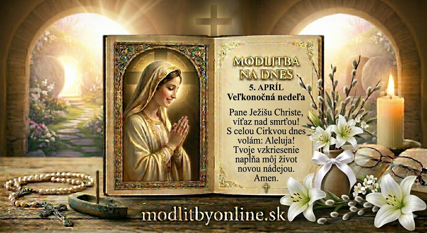 Modlitba na Veľkonočnú nedeľu (5. apríl): Kristus vstal z mŕtvych, aleluja!