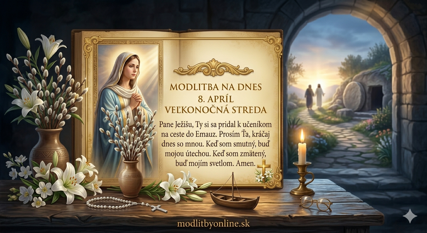 Modlitba na Veľkonočnú stredu (8. apríl): Zostaň s nami, Pane