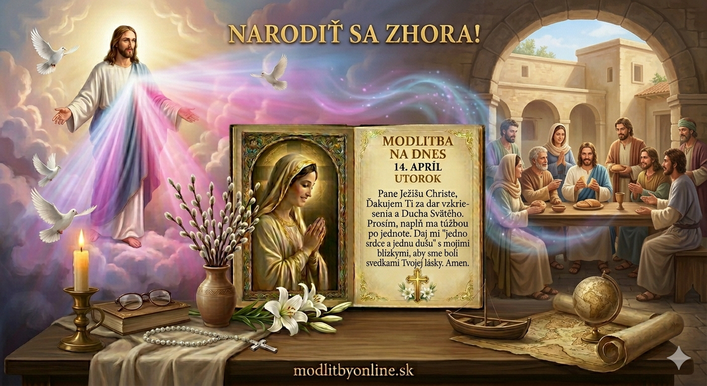 Modlitba na utorok (14. apríl): Jedno srdce a jedna duša