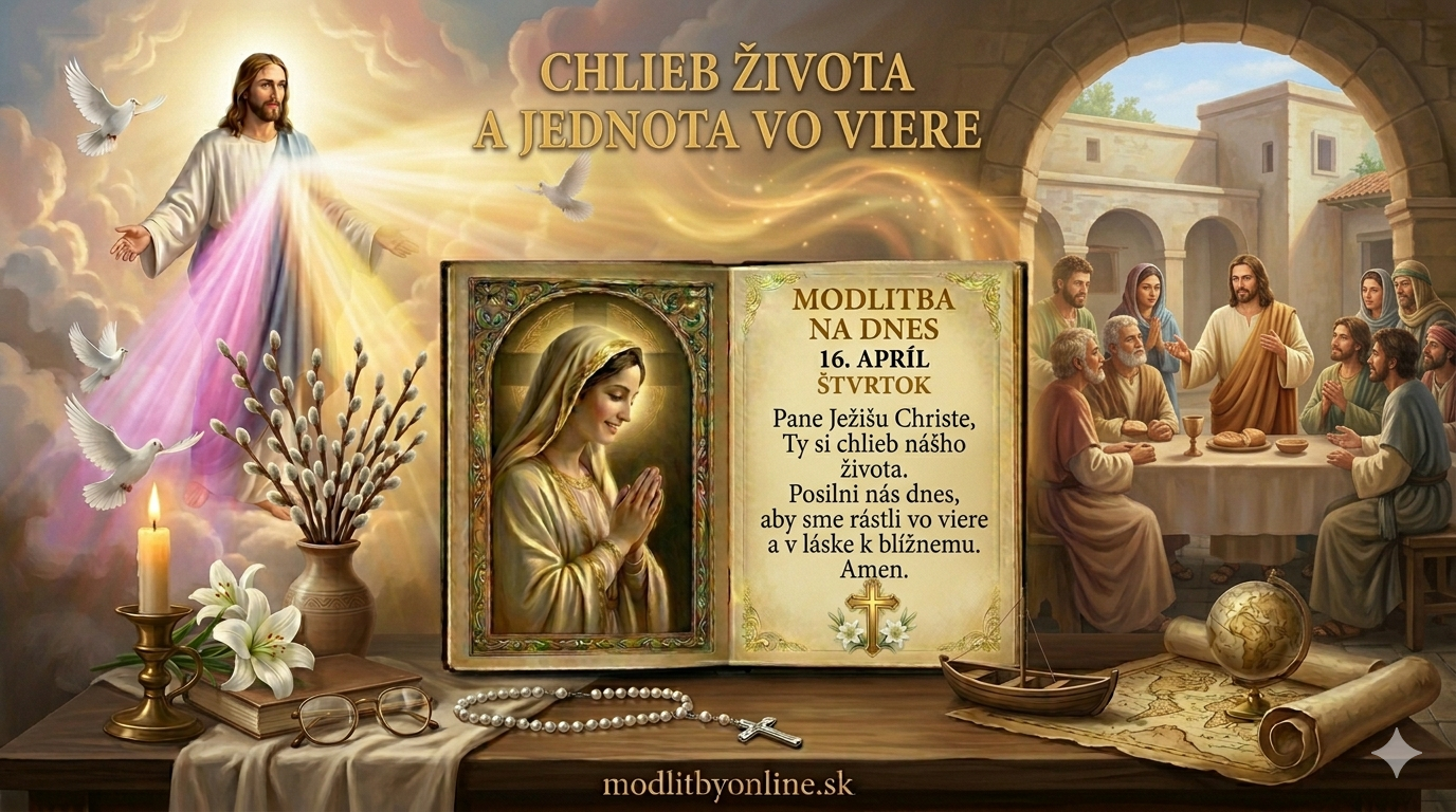 Modlitba na štvrtok (16. apríl): Prijať svedectvo Toho, ktorý prichádza zhora