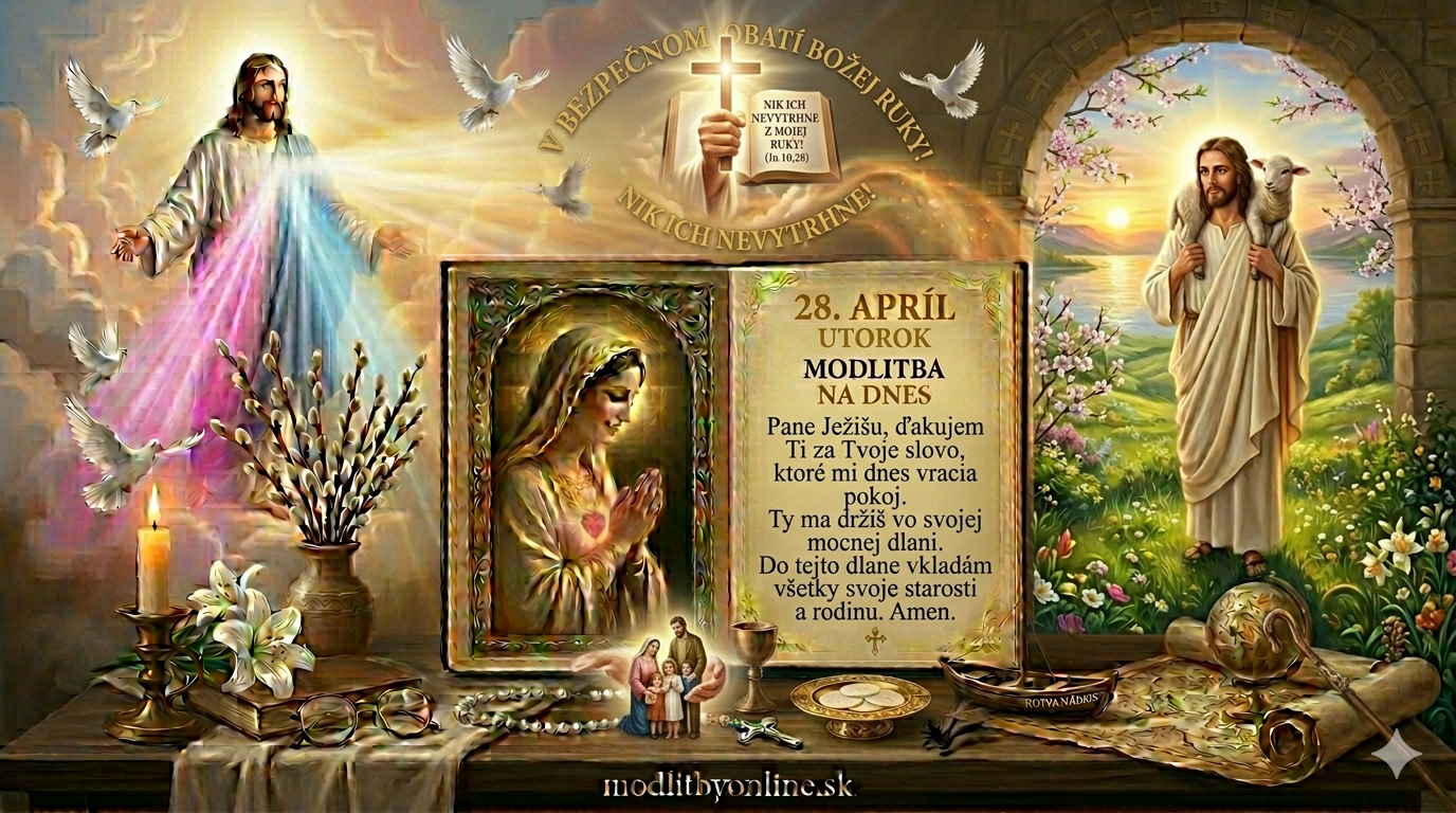 Modlitba na utorok (28. apríl): V bezpečnom objatí Božej ruky
