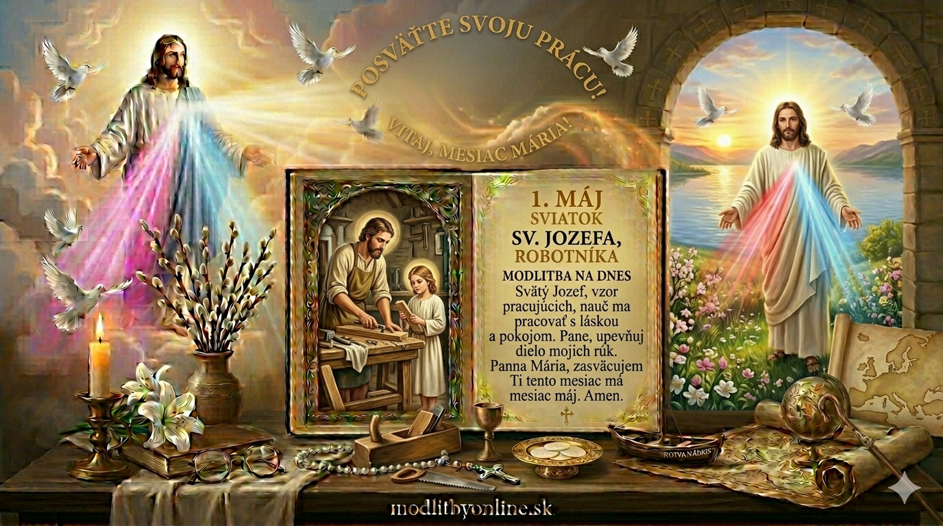 Modlitba na piatok (1. máj): Svätý Jozef, patrón práce a tichý strážca domova