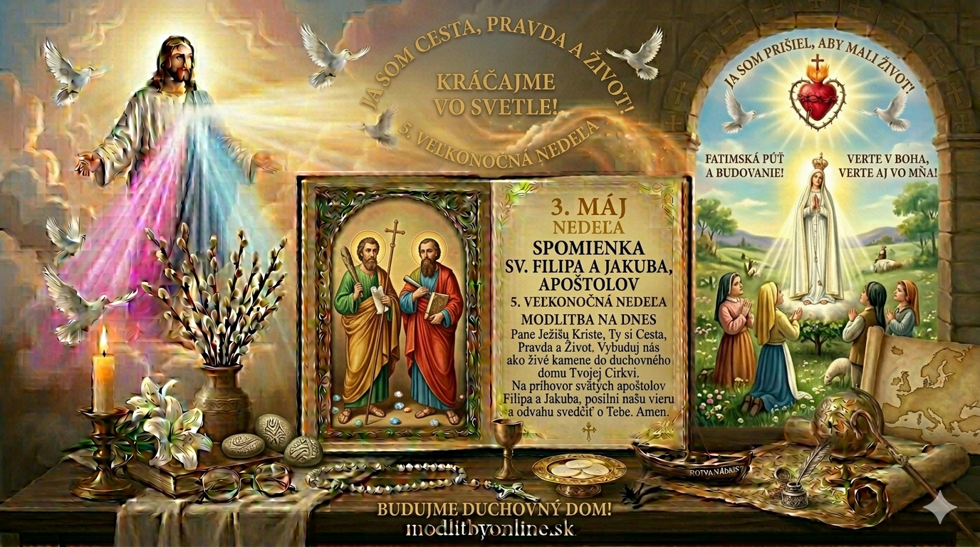 Modlitba na 5. veľkonočnú nedeľu (3. máj): Kráčať za Ježišom, Cestou, Pravdou a Životom