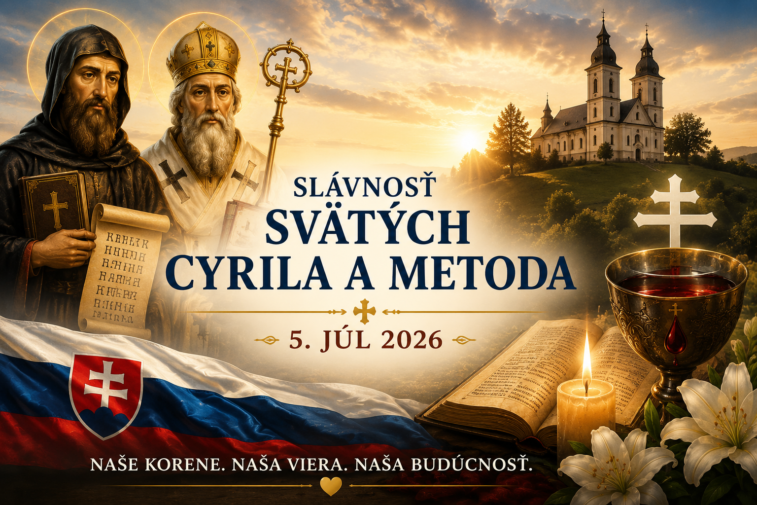 Modlitba na nedeľu (5. júl): Slávnosť svätých Cyrila a Metoda – Oslava našich duchovných koreňov a živé dedičstvo otcov