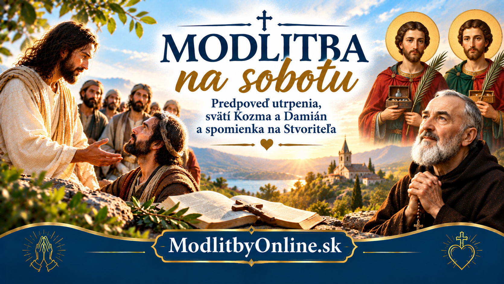 Modlitba na sobotu (26. september): Predpoveď utrpenia, svätí Kozma a Damián a spomienka na Stvoriteľa