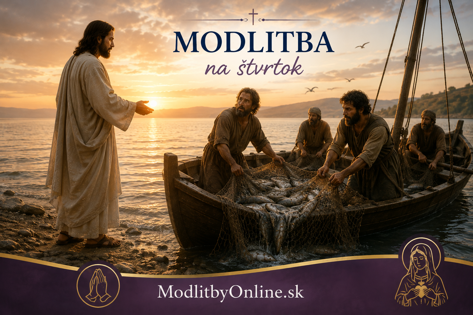 Modlitba na štvrtok (3. september): Zázračný rybolov, múdrosť sveta a svätý Gregor Veľký