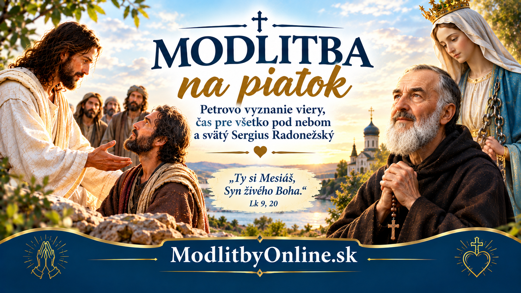 Modlitba na piatok (25. september): Petrovo vyznanie viery, čas pre všetko pod nebom a svätý Sergius Radonežský