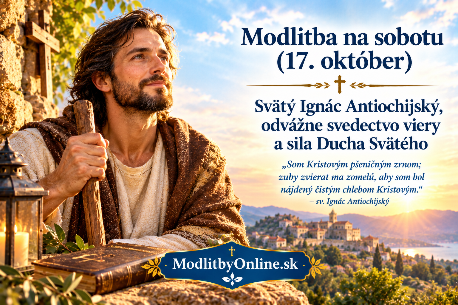 Modlitba na sobotu (17. október): Svätý Ignác Antiochijský, odvážne svedectvo viery a sila Ducha Svätého