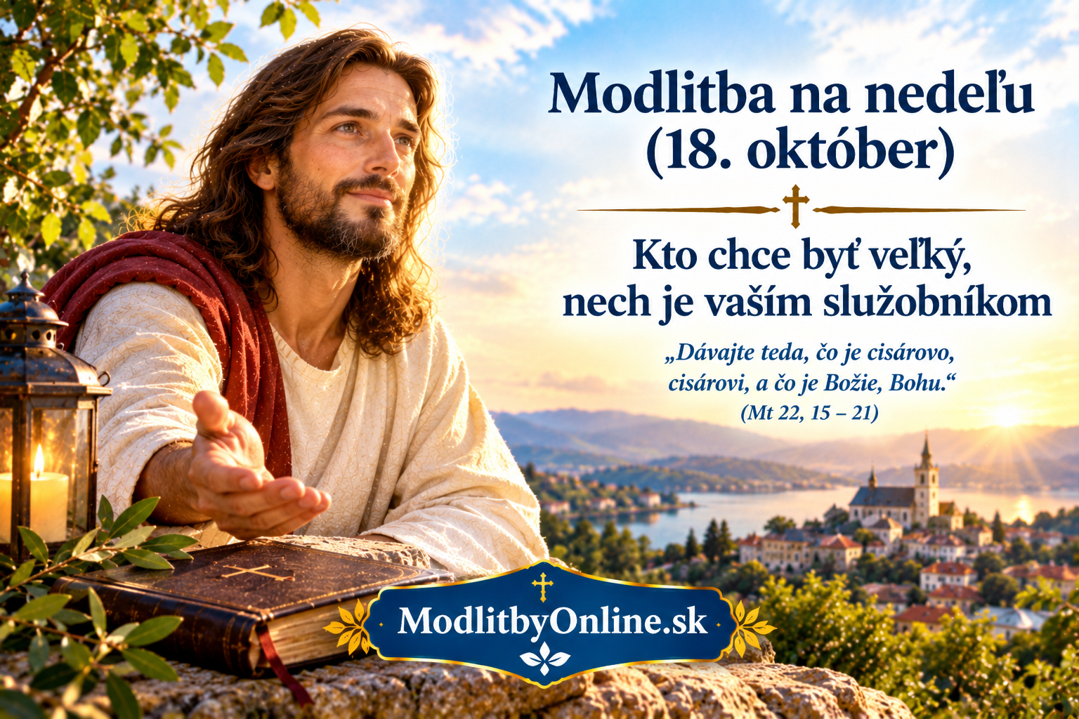 Nedeľná modlitba a zamyslenie (18. október): Dávajte Bohu, čo patrí Bohu