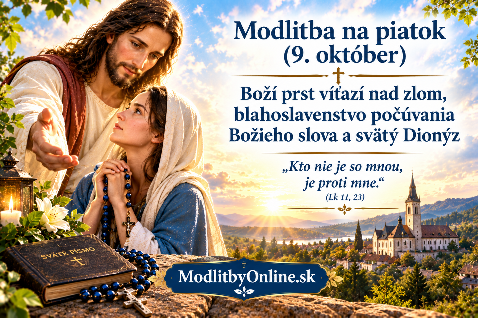 Modlitba na piatok (9. október): Boží prst víťazí nad zlom a svätý Dionýz