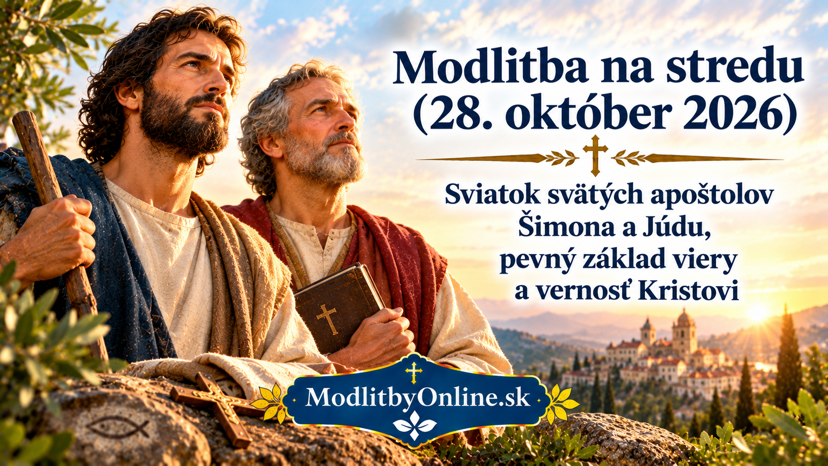 Modlitba na stredu (28. október 2026): Sviatok svätých apoštolov Šimona a Júdu – pevný základ viery a vernosť Kristovi